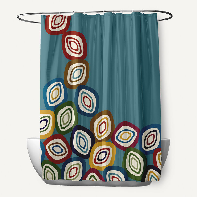 Rideau de douche Sabbattus, Bleu sarcelle