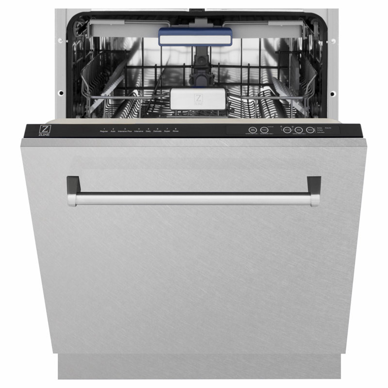 ZLINE 24" Tallac Series 3rd Rack Tall Tub Dishwasher with Stainless Steel Tub, 51dBa, Satin Stainless Steel