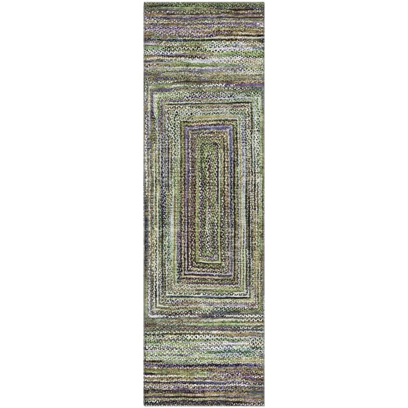 Premium Machine Washable Bucz AMF1725 Geometric Rug, Runner 2'3" x 7'6"