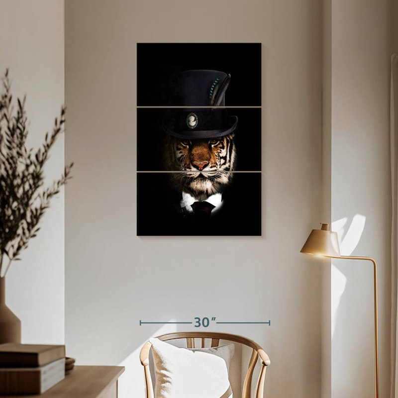 Ketti Classy Tiger I, 57" H x 36" W