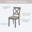 Ensemble de chaises de salle à manger pour 4 personnes, chaise de cuisine avec siège rembourré, chaise d'appoint pour salle à manger