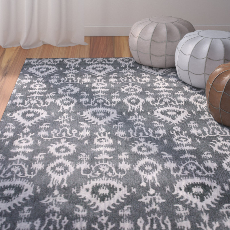 Durrant Wool Abstract Indoor Rug, Rectangle 5' x 8'