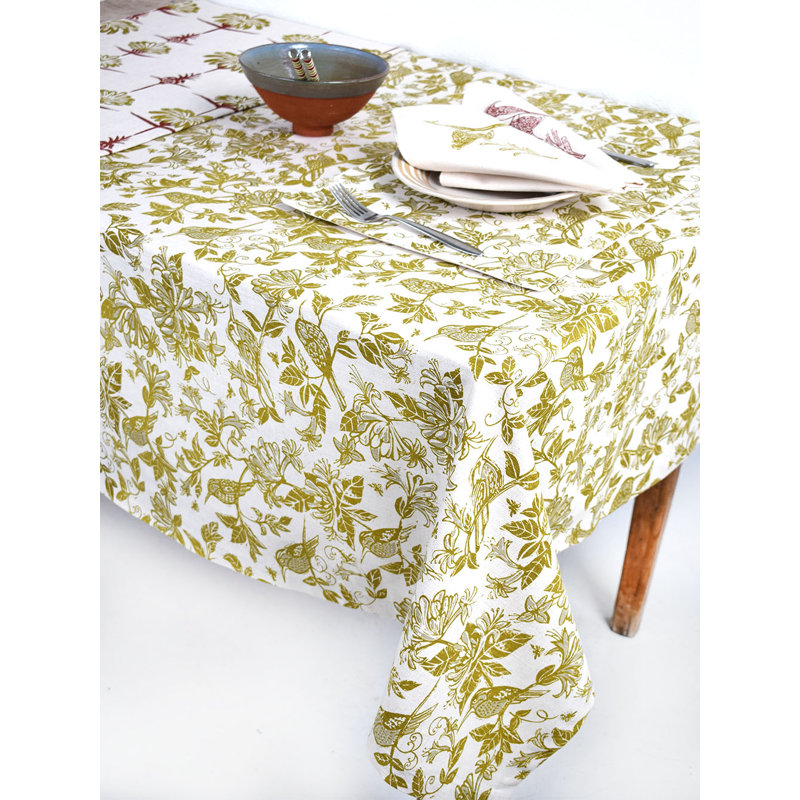 Nappe French Home Honeysuckle 59 "X 98" - Indigo, Indigo/blanc, L 98 po x l 59 po
