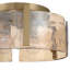  Plafonnier encastré 3 lumières Vinesha en laiton champagne brossé avec verre d'eau ambré-360482384-360482385