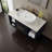 38" Wall-Mounted Vanity with Ceramic Sink - Space-Saving Floating Design?-445142320