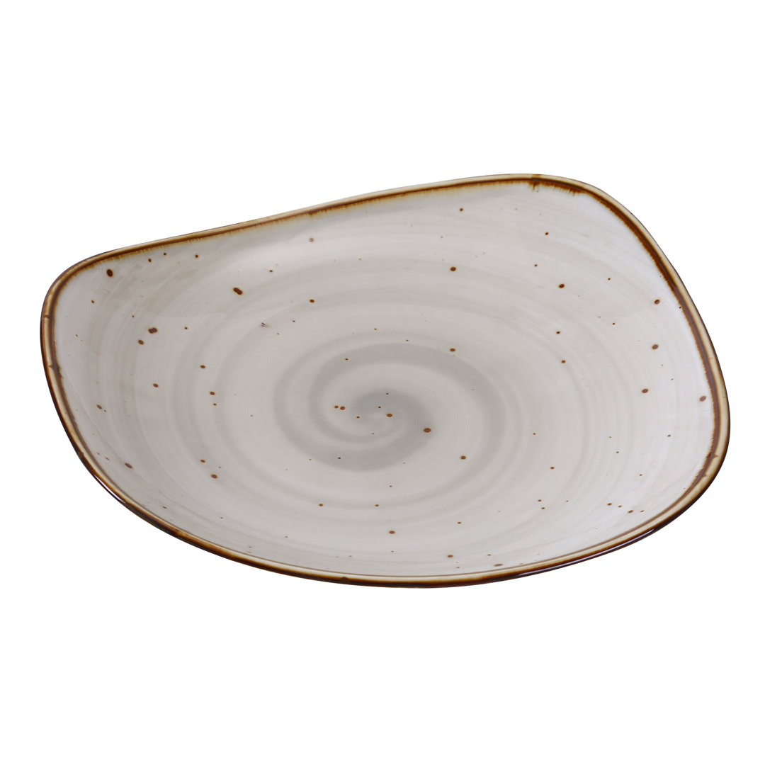 Lyon 10.5'' Porcelain China Salad/Dessert Plate (Set of 12) Yanco 