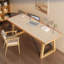Bureaux rectangulaires en bois massif Burlywood-1248884139