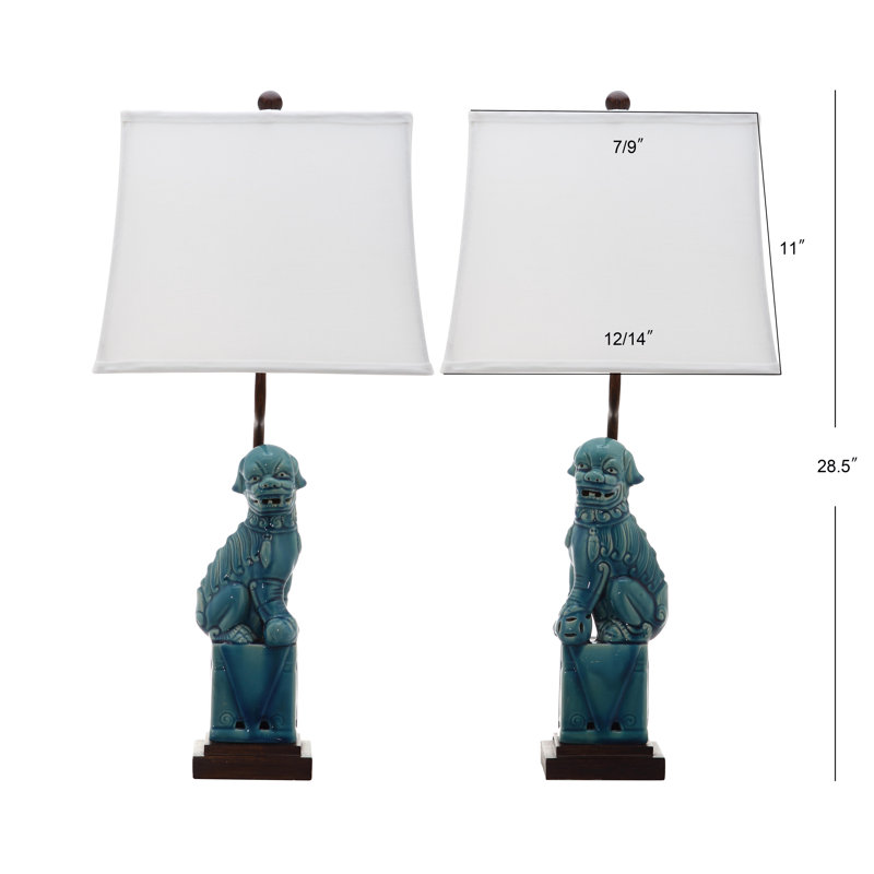 Mcchristian Ceramic Table Lamp, Blue