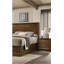 Table de chevet style transitionnel 1pc avec finition noyer et 2 tiroirs