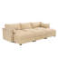 Canapé modulaire avec rangement en chenille et salon moderne