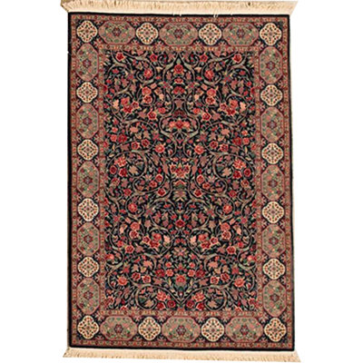 Hand-Knotted High-Quality Navy Area Rug