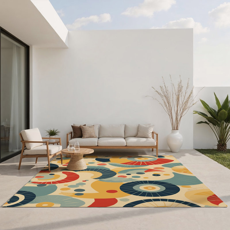 Vibrant Spark Indoor And Outdoor Area Rug, Rectangle 2' x 3'