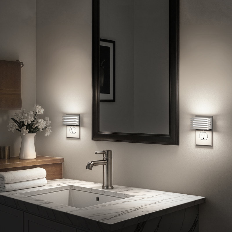 White Cool White 5000K Dimmable LED Night Light, Bar Style, White Cool White