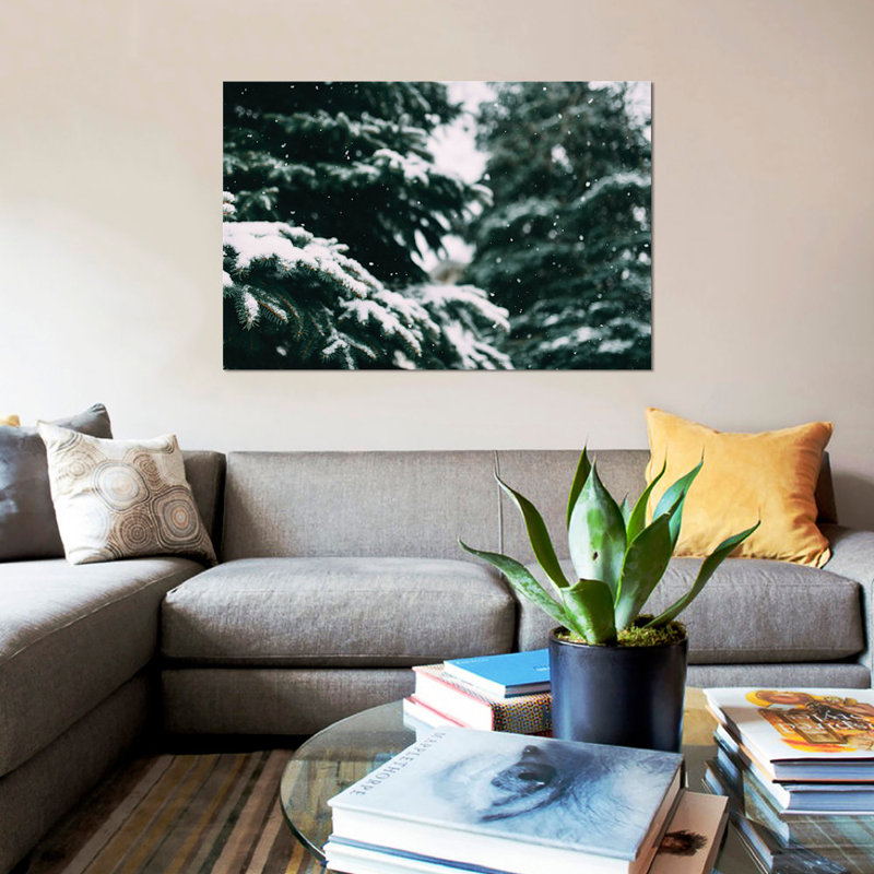« snow song », reproduction de photo sur toile, H 26 po x l 40 po x P 1,5 po, Toile tendue, Pas de tapis