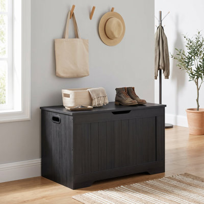 Enzzo 29.9" W Lift Lid Storage Bench with 600 lb. Capacity