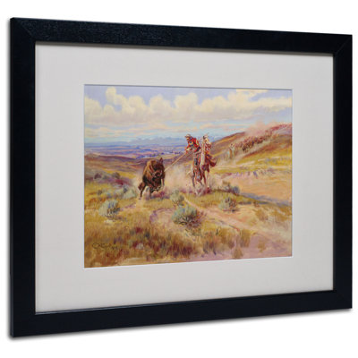 " Spearing A Buffalo 1925 " by Charles Russell