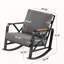 Chaise berçante d'extérieur avec coussins-589307125