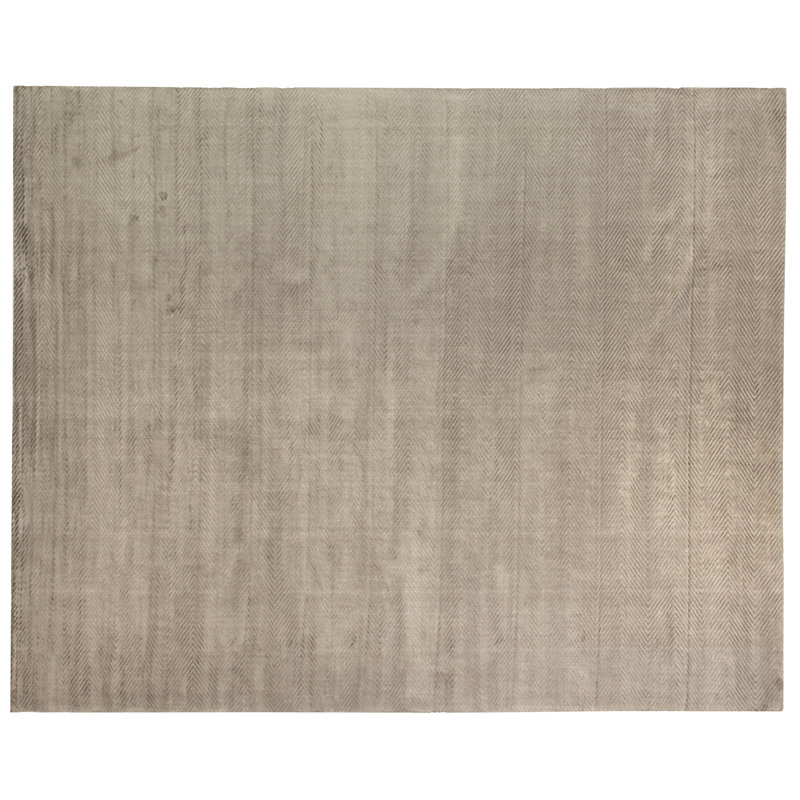 Honeycomb Chevron Area Rug in Dark Gray, Rectangle 9' x 14'