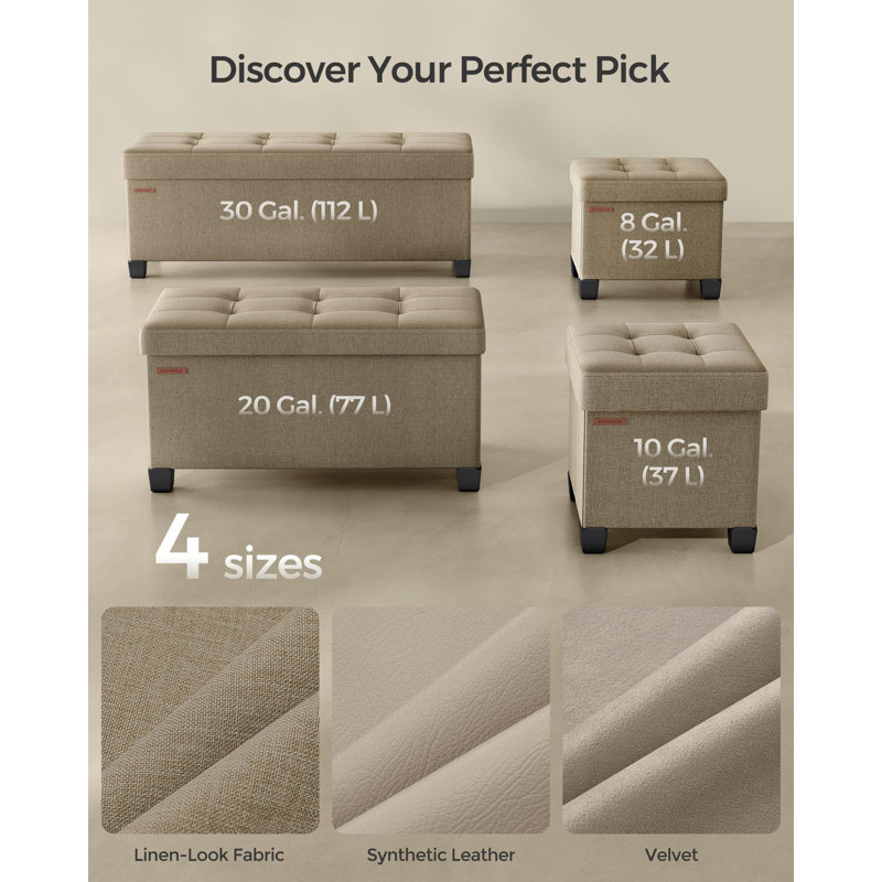 Cube Storage Ottoman(Brown)