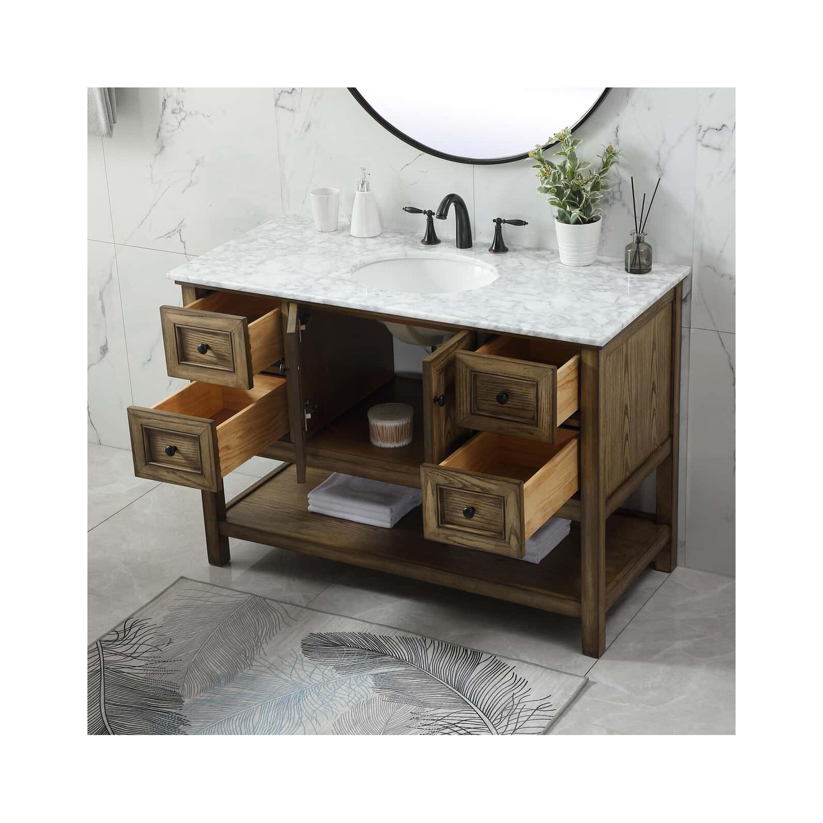Bonsai 48'' Single Bathroom Vanity, Driftwood