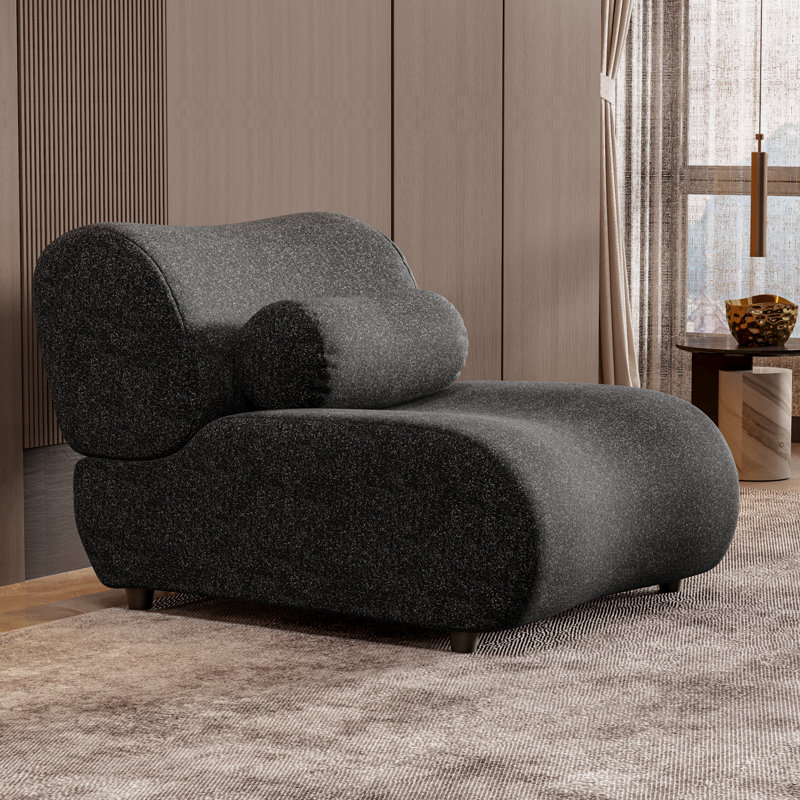 Modular Sofa With Moveable Headrests, Black