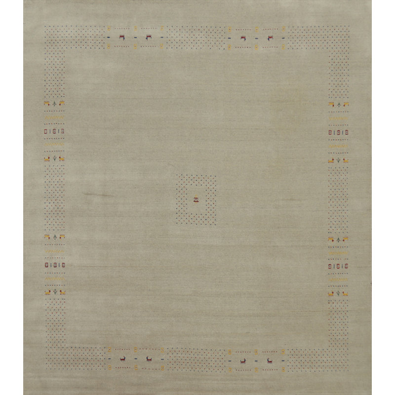 Tapis tribal oriental carré 12 x 12