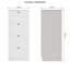 Artus Shaker 4 Drawer Chest Of Drawers Matt White