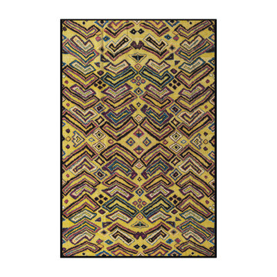 Tapis décoratif multicolore à motif abstrait