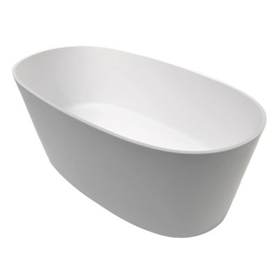 59.38'' x 30'' Freestanding Soaking Resin Bathtub