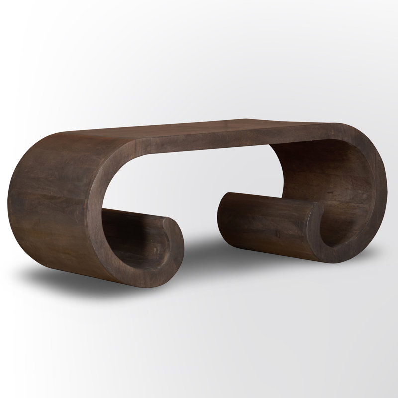 Aveline Curve Solid Wood Coffee Table