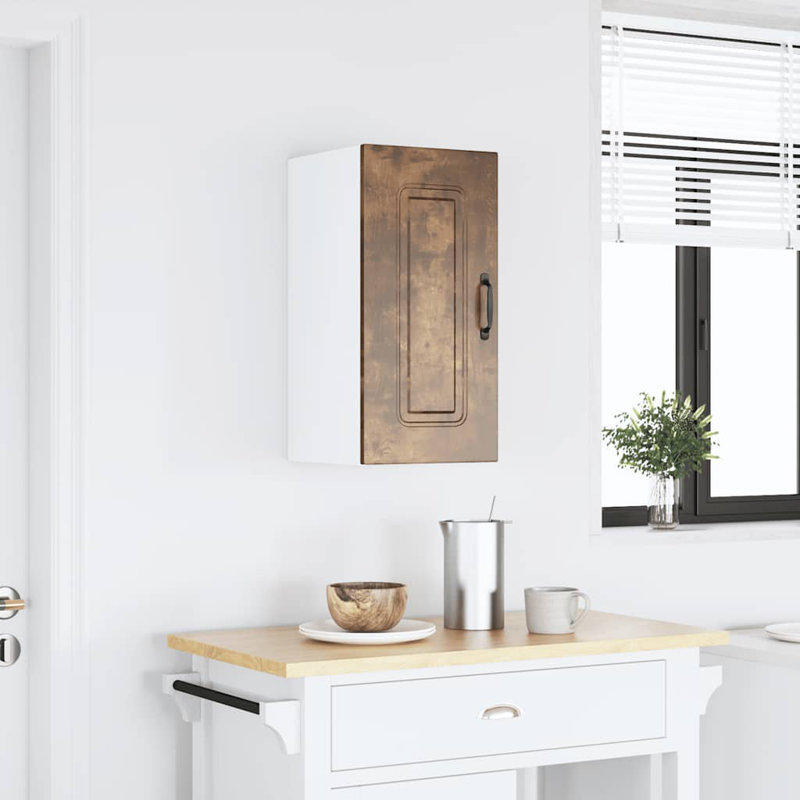 Kitchen Wall Cabinet Kalmar Engineered Wood, Smoked Oak