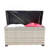 Wicker Patio Furniture Storage Box (Grey )