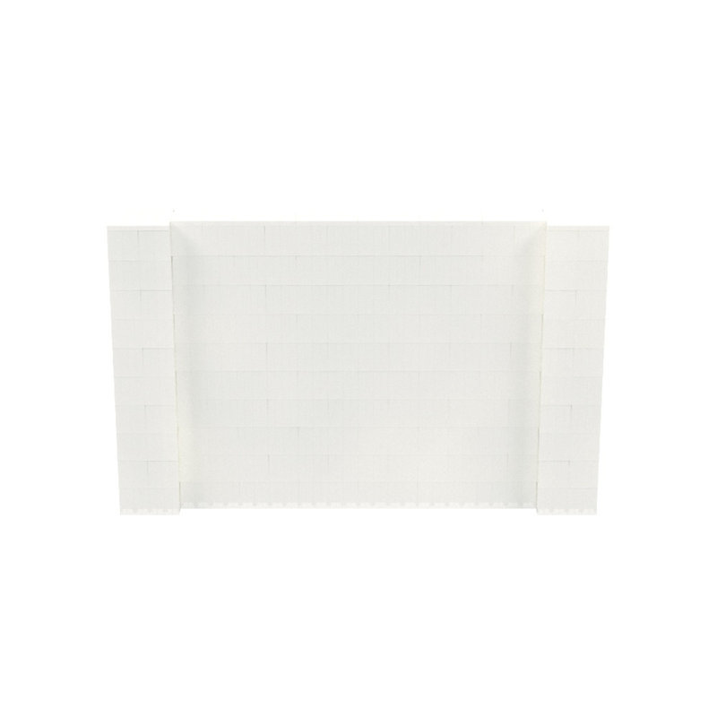 Ensemble mural de blocs géants 7 'T, H 60 po x l 96 po x P 12 po, Translucide