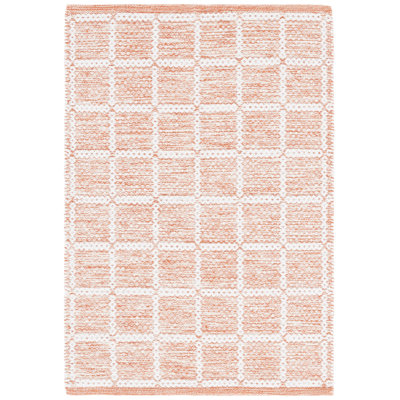Tapis orange / ivoire Klevis 977