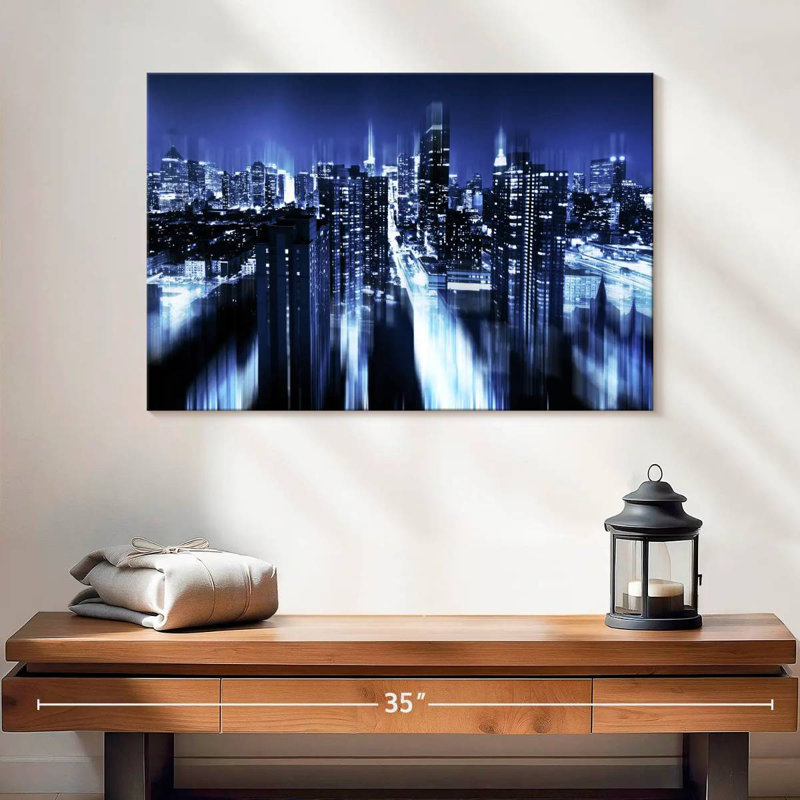 Rorry Blue Night Manhattan, 16" H x 24" W