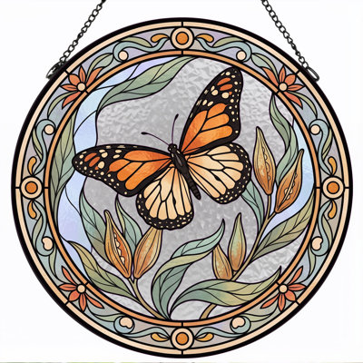 Vitrail papillon vitrail ， 7,8H
