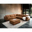 Canapé modulaire en cuir: 6 avec coin confortable