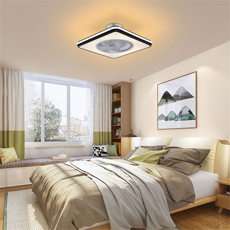 Orwhin 20'' Ceiling Fan with LED Lights, Black