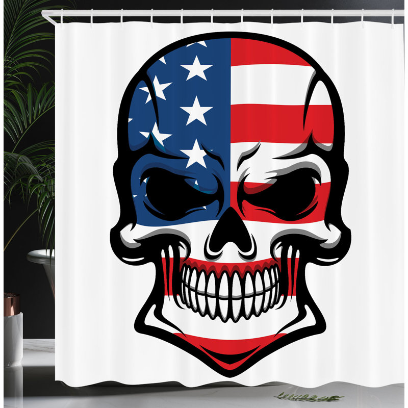 Shower Curtain with Hooks Included, 70"H x 69"W