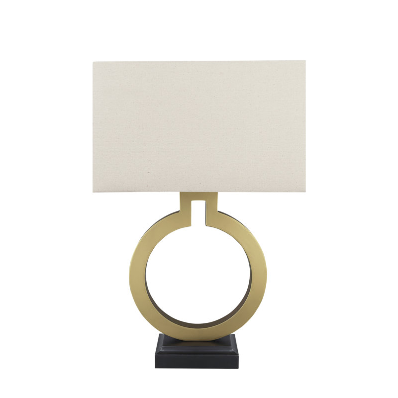 Lampe de table dorée 27 "