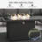 Latitude Run® 7 Pieces Aluminum Patio Furniture Set, Modern Modular Sectional Sofa with Fire Pit Table and Upgrade Thickness Cushion-721819080