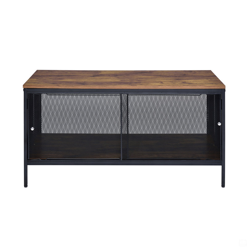 Table basse avec 4 portes coulissantes