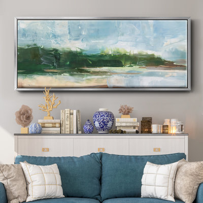 Toile encadrée de qualité supérieure Tropical Shore II - prête à être accrochée