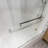 56" - 60" W x 58" H Double Sliding Semi-Frameless Tub Door with Clear Glass-91144338