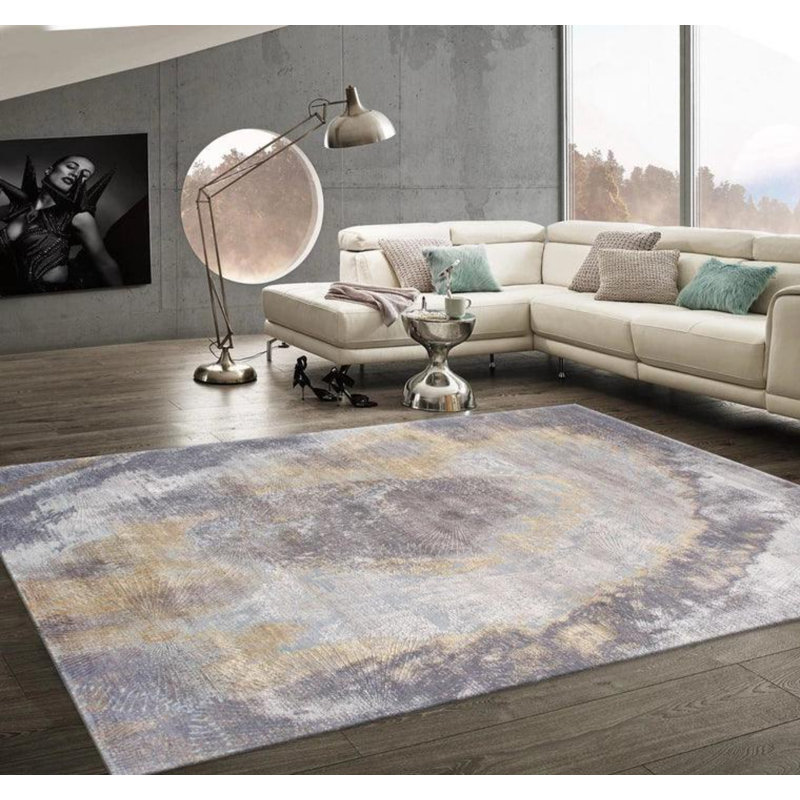 Abstract Area Rug in Multi