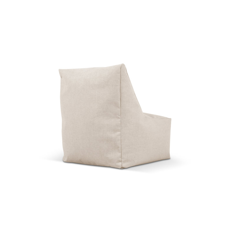 Polyester Outdoor Friendly Bean Bag Lounger, Beige