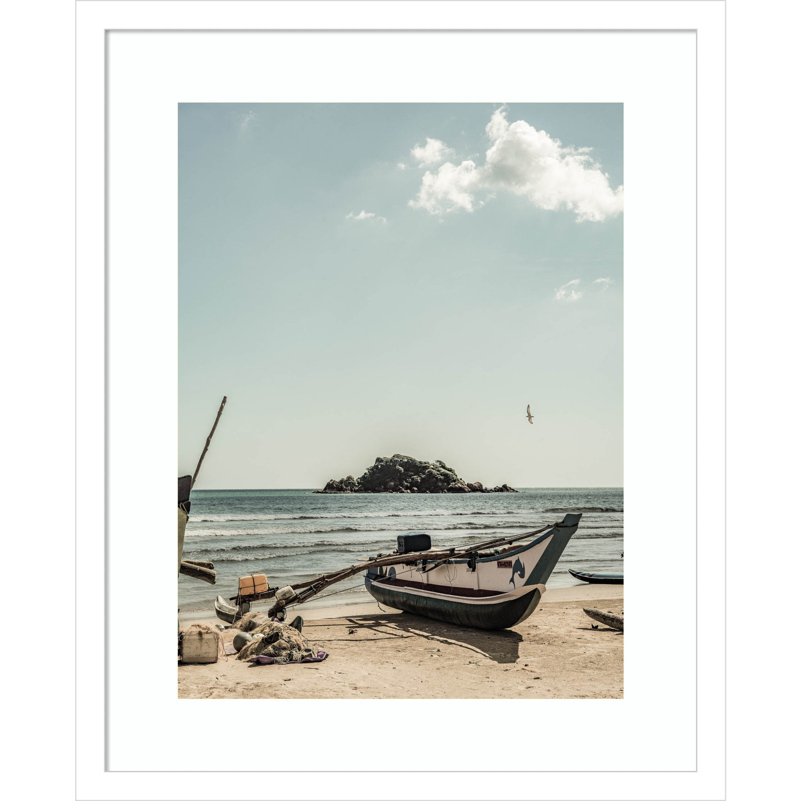 Daisey "Of the Sea" Print by Shot by Clint, White, 21" H x 17" W