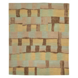 Eva H Geometric Area Rug in Beige/Green