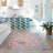 Kugler Vintage Traditional Pink/ Blue Printed Washable Flat Pile Area Rug-2122412440