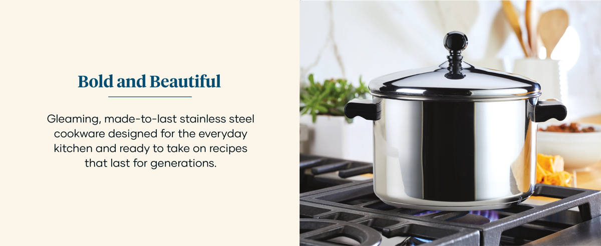 Farberware Classic Series Stainless Steel Sauce Pan with Lid, 2-Quart, Silver